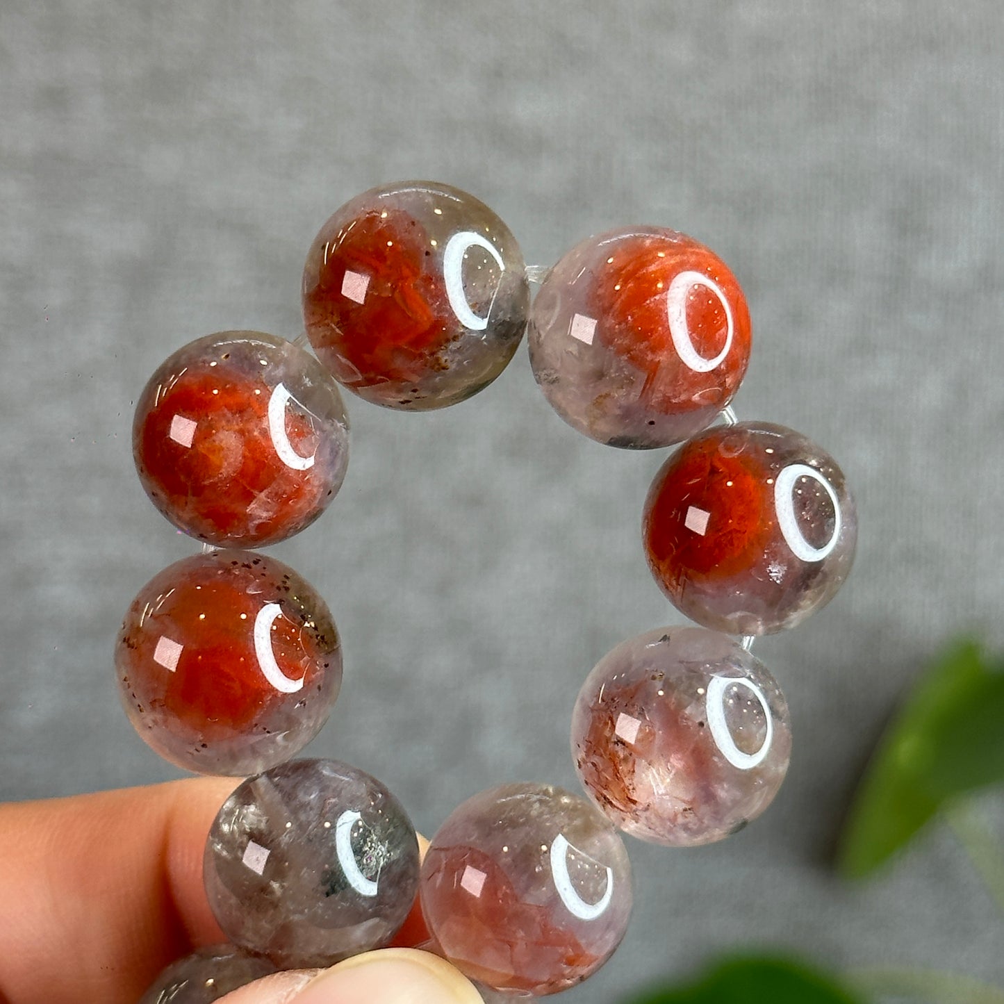 Natural Auralite 23 Bracelet Size 15.5 mm with Gem Review Certificate