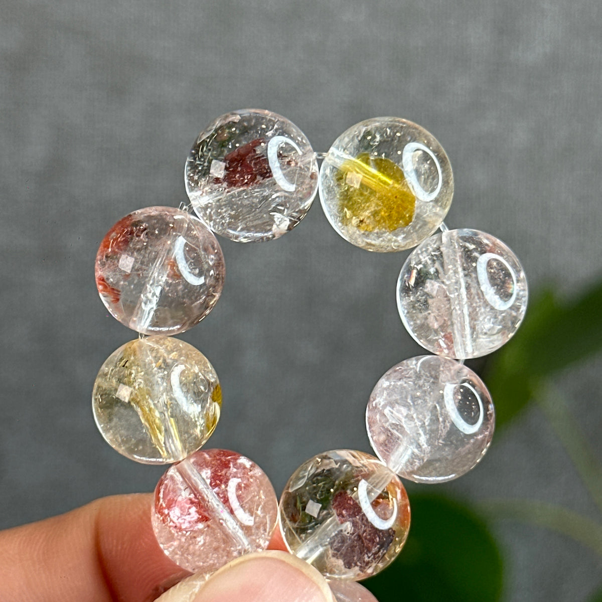 Koi Fish Quartz Bracelet Size 13 mm with Gem Review Certificate