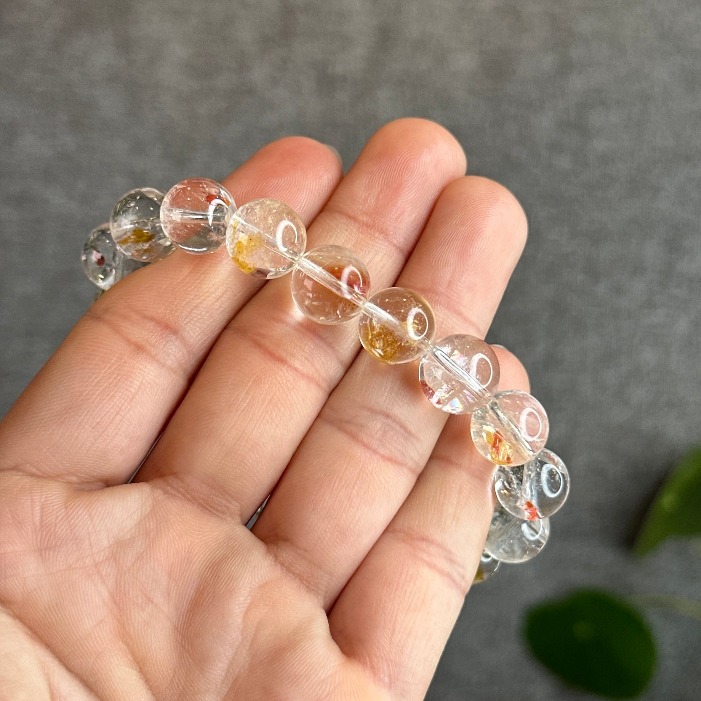 Natural Koi Fish Quartz Bracelet Size 11 mm