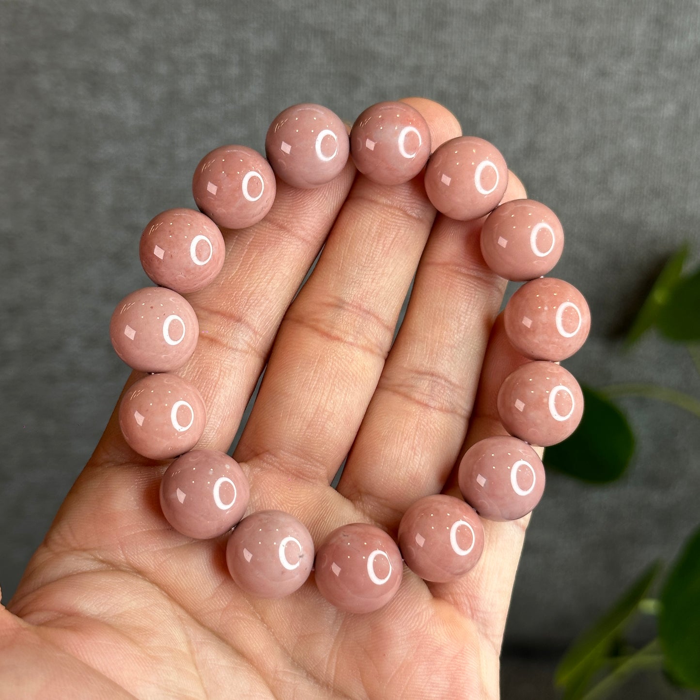 Pink Alashan Agate Size 14 mm | Mississauga Crystal Store