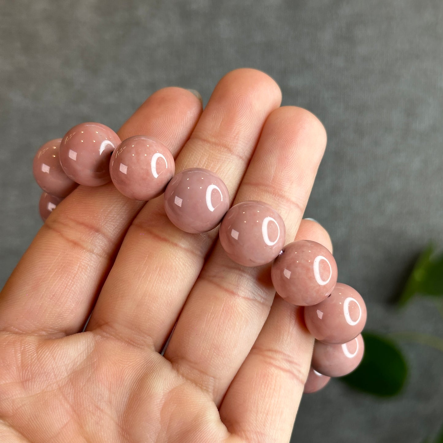 Natural Pink Alashan Agate Size 14 mm