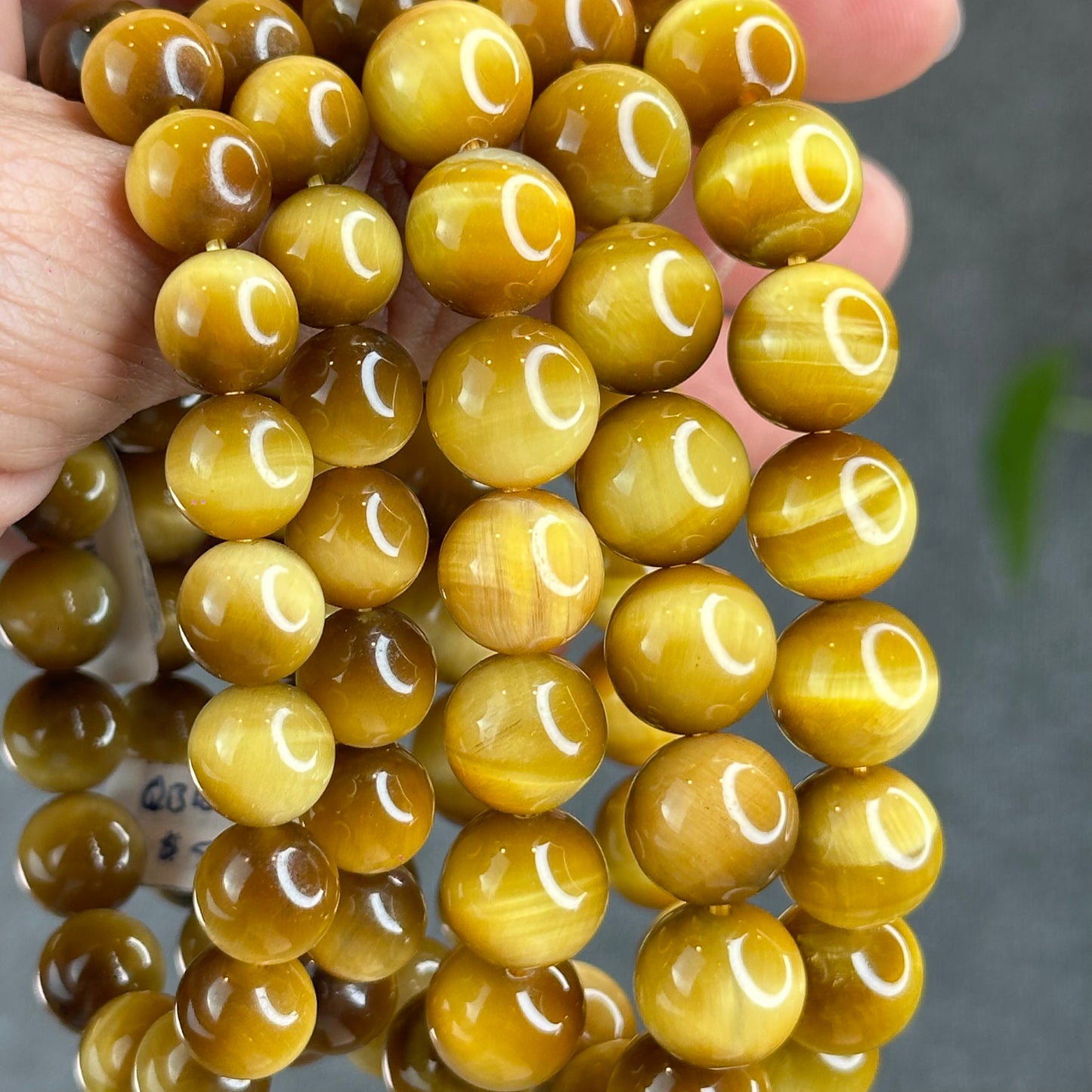 Natural Golden Tiger Eye Bracelet Size 10 mm
