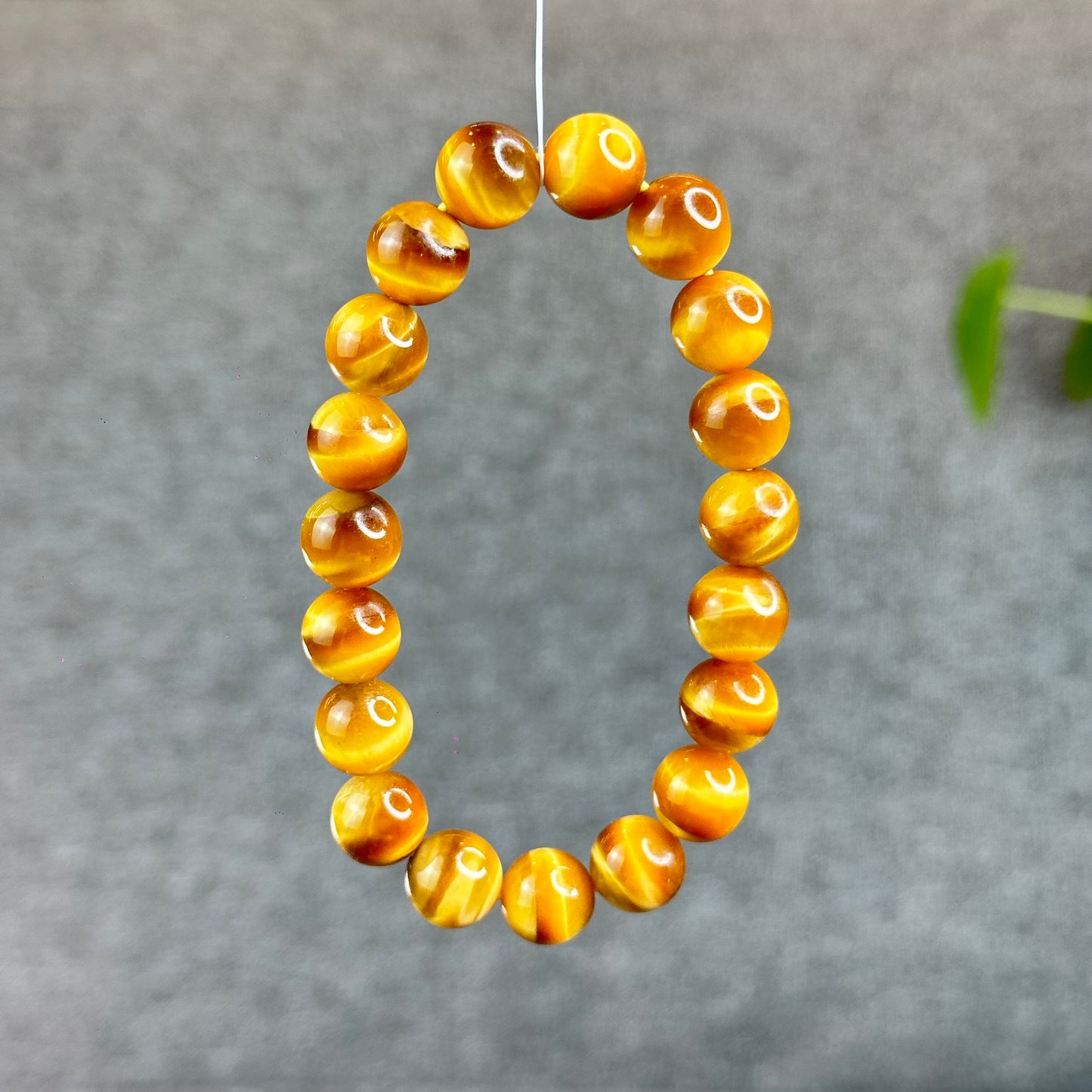 Natural Golden Tiger Eye Bracelet Size 10 mm