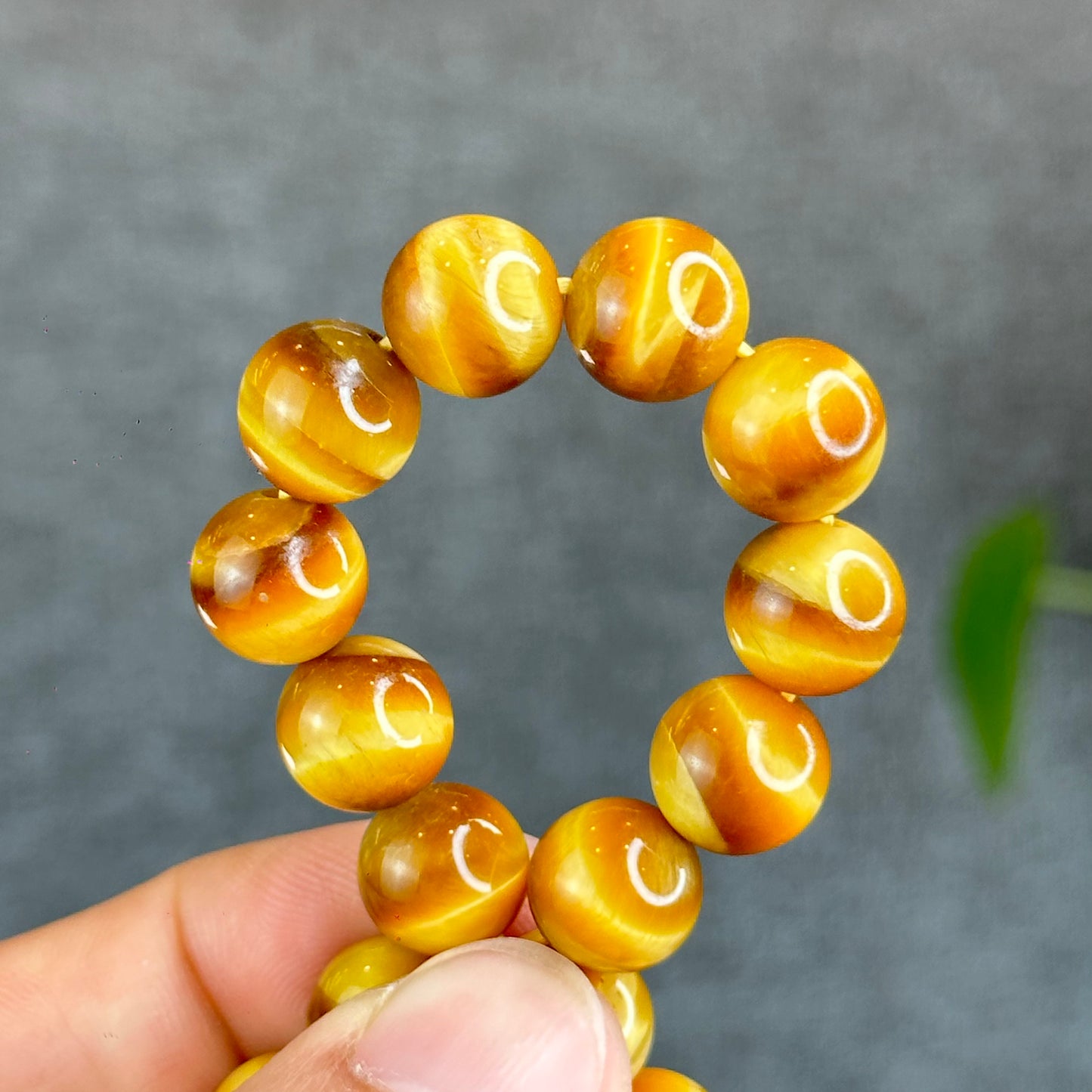 Natural Golden Tiger Eye Bracelet Size 10 mm