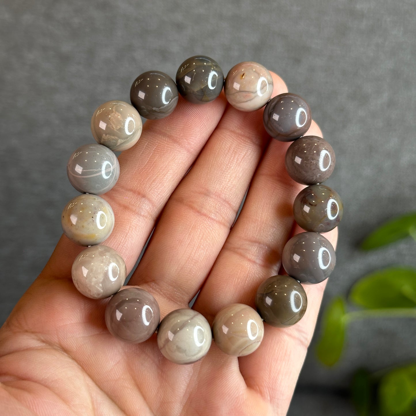 Natural Alashan Agate Bracelet Size 13.5-14 m