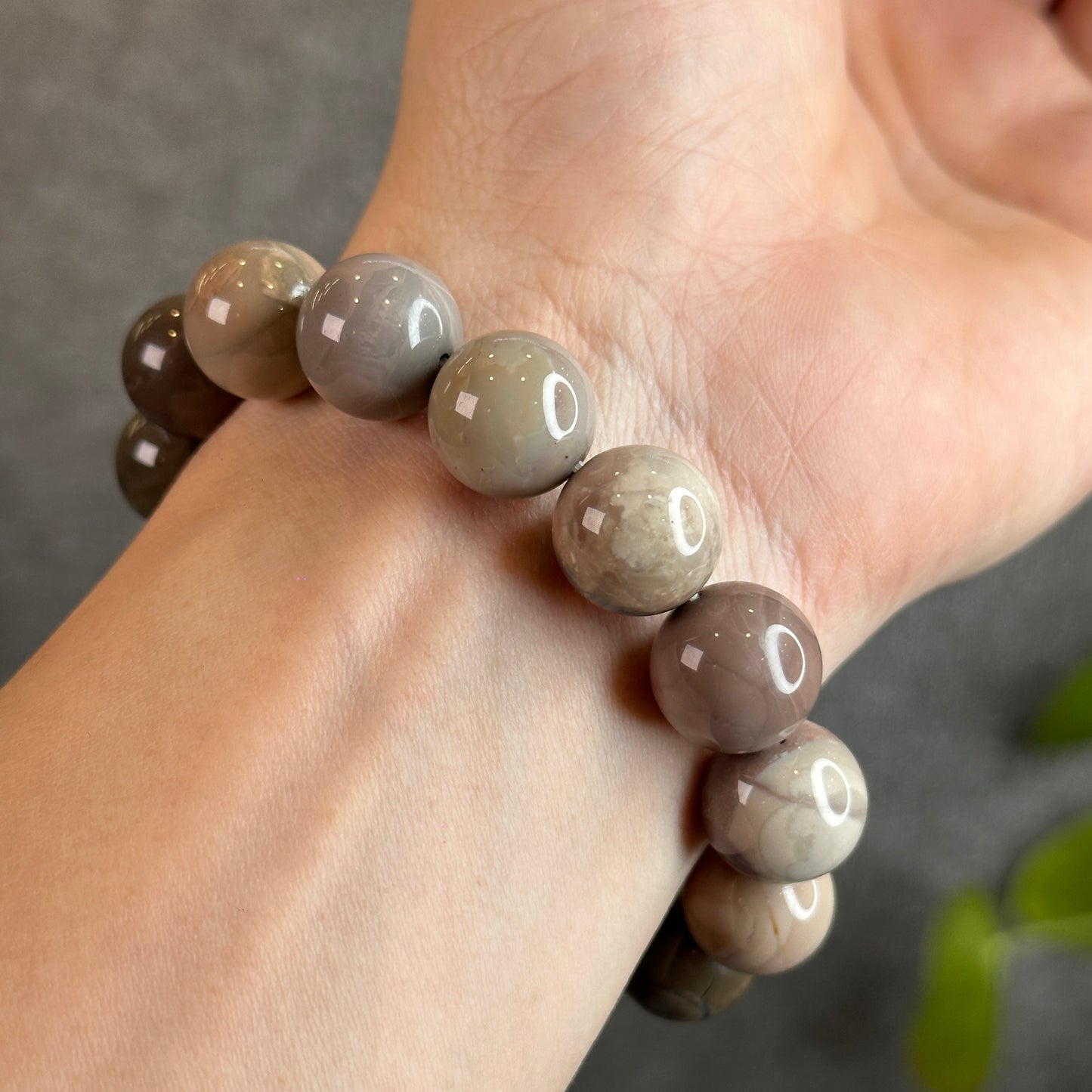 Natural Alashan Agate Bracelet Size 13.5-14 m