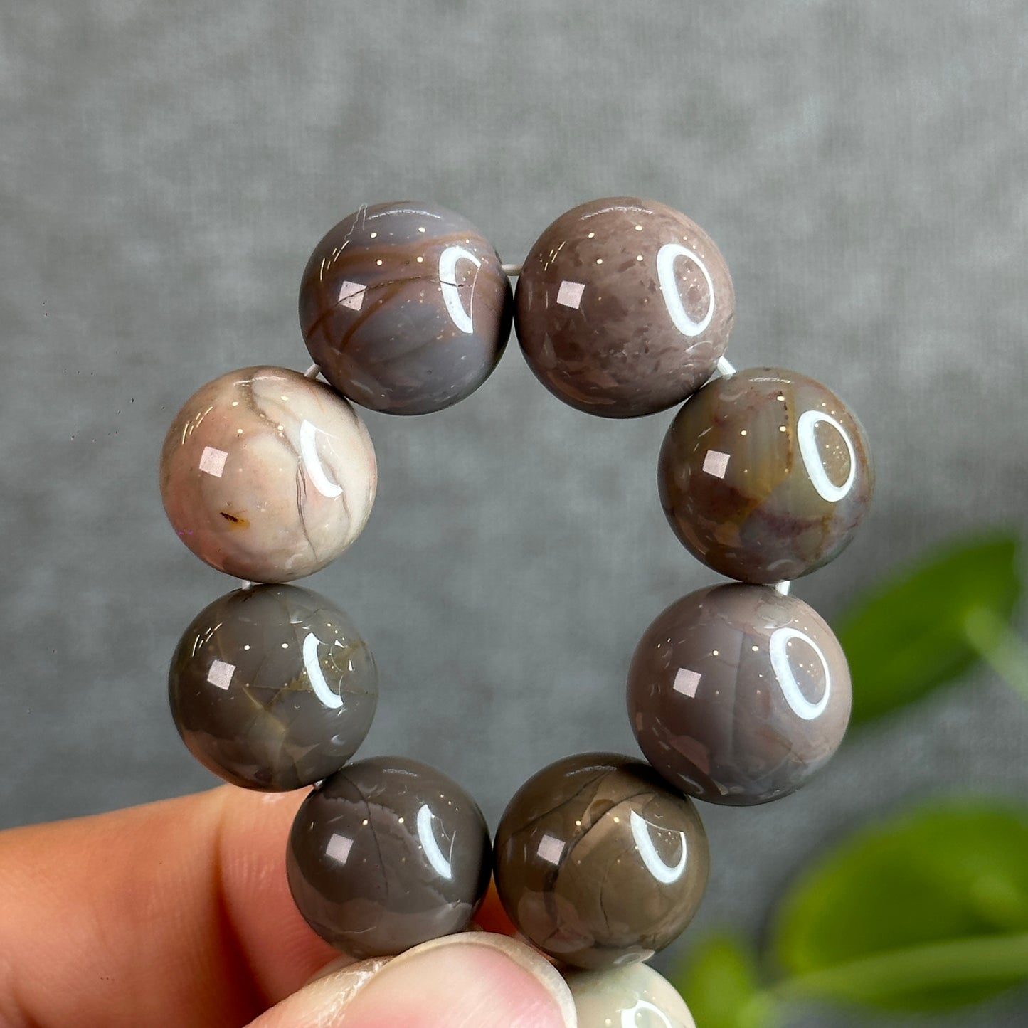 Natural Alashan Agate Bracelet Size 13.5-14 m