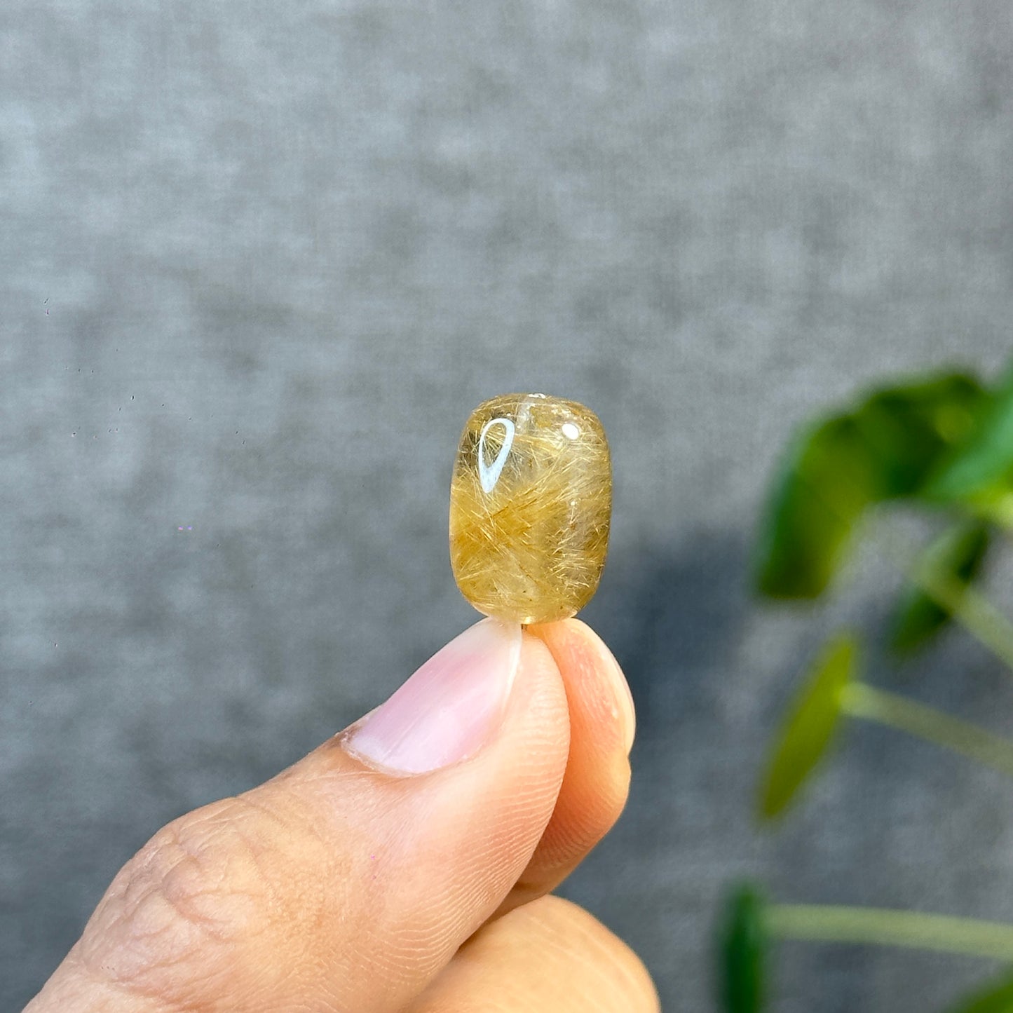 Lu Thong Natural Golden Rutilated Quartz Charm