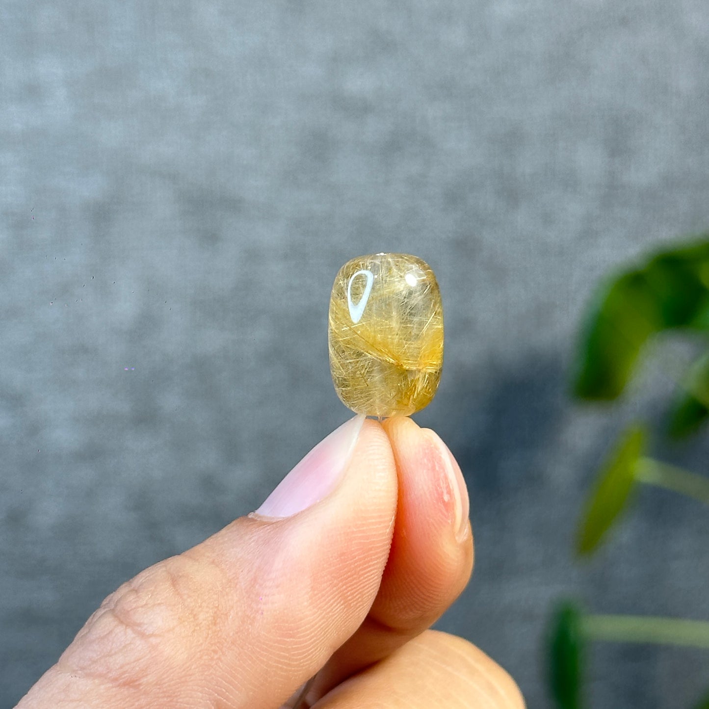 Lu Thong Natural Golden Rutilated Quartz Charm
