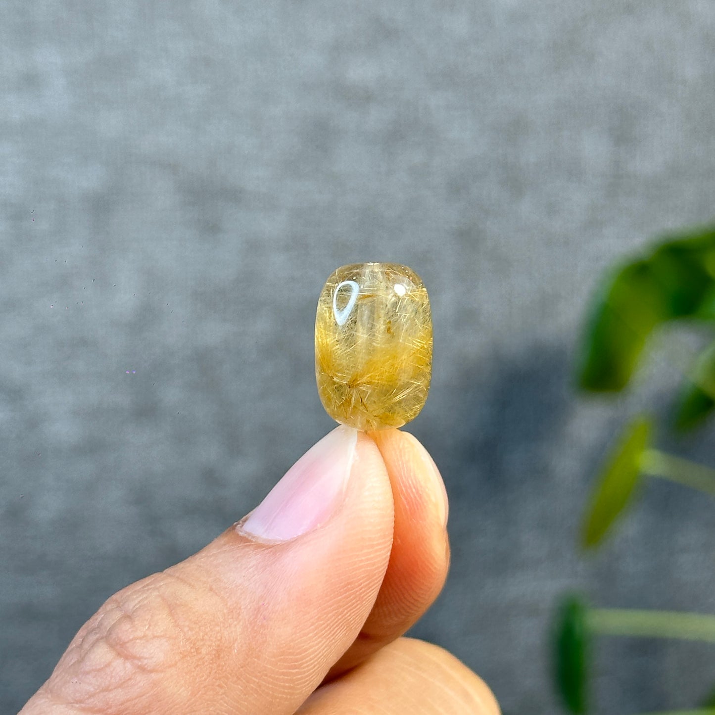 Lu Thong Natural Golden Rutilated Quartz Charm