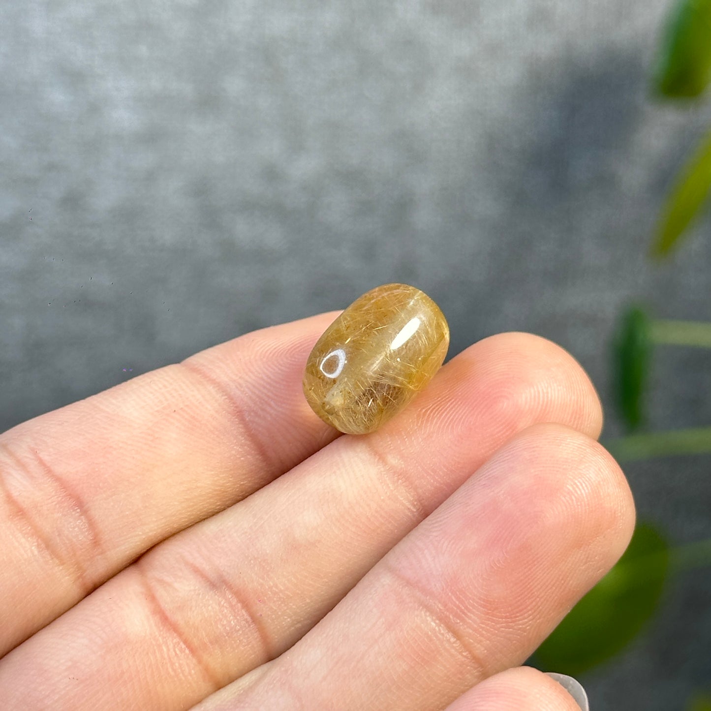Lu Thong Natural Golden Rutilated Quartz Charm