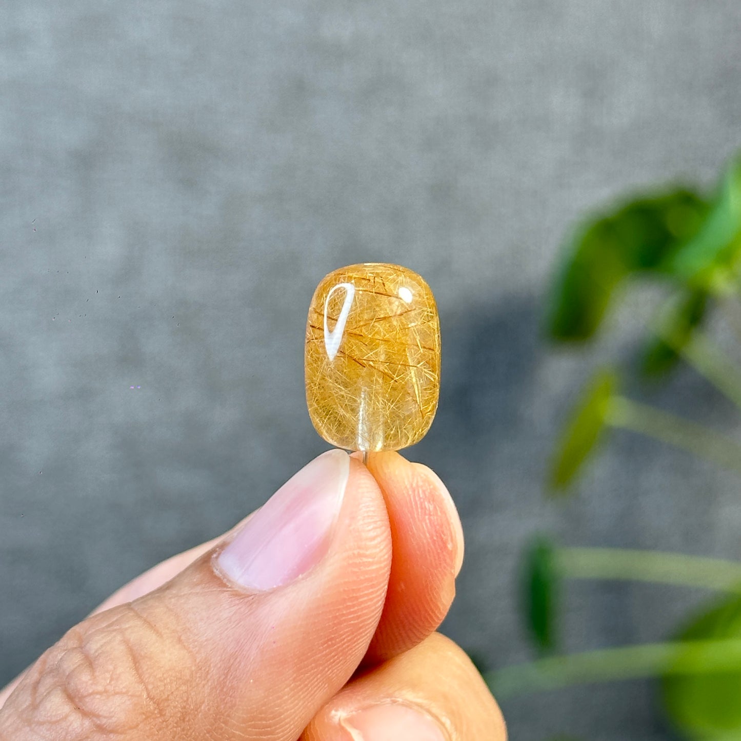 Lu Thong Natural Golden Rutilated Quartz Charm