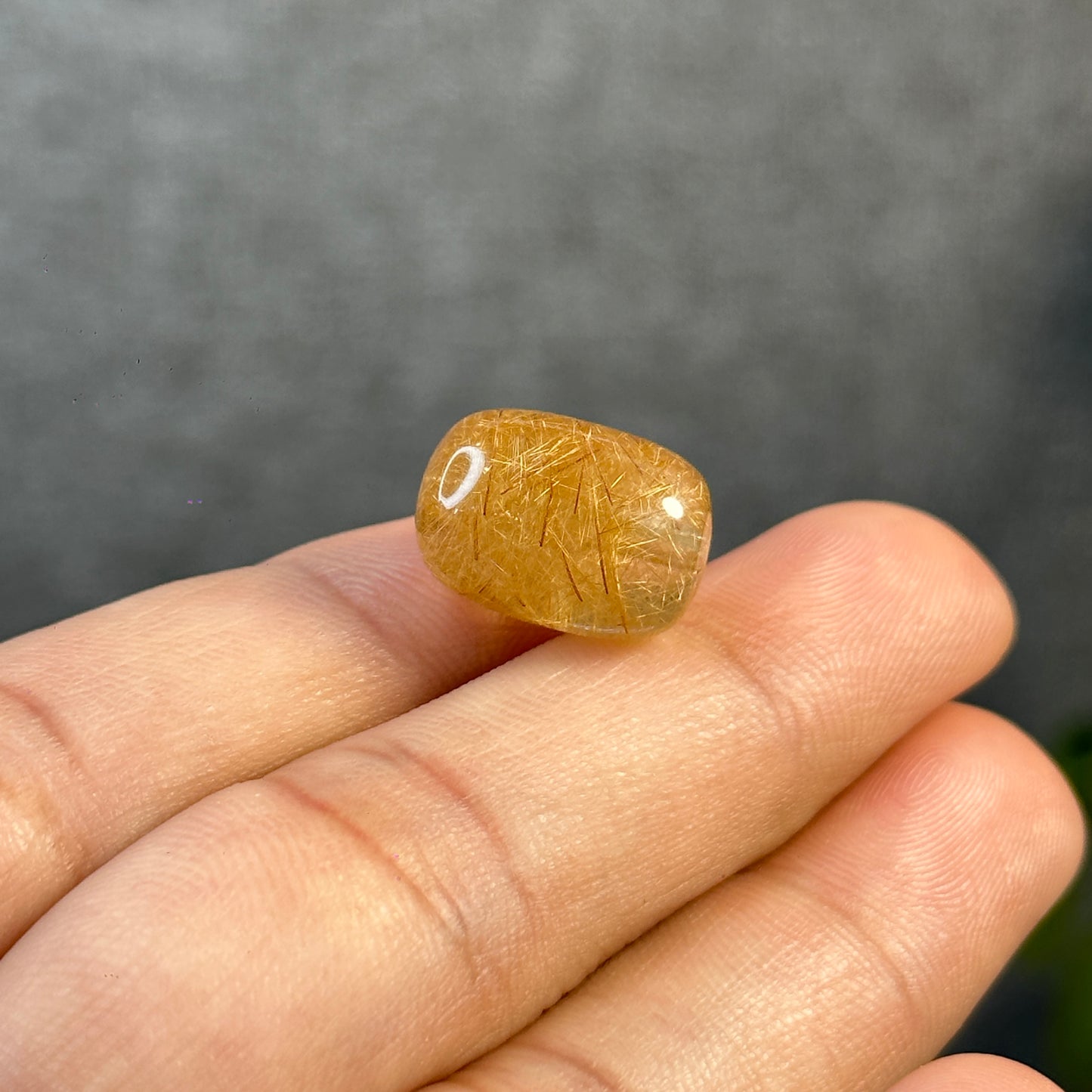 Lu Thong Natural Golden Rutilated Quartz Charm