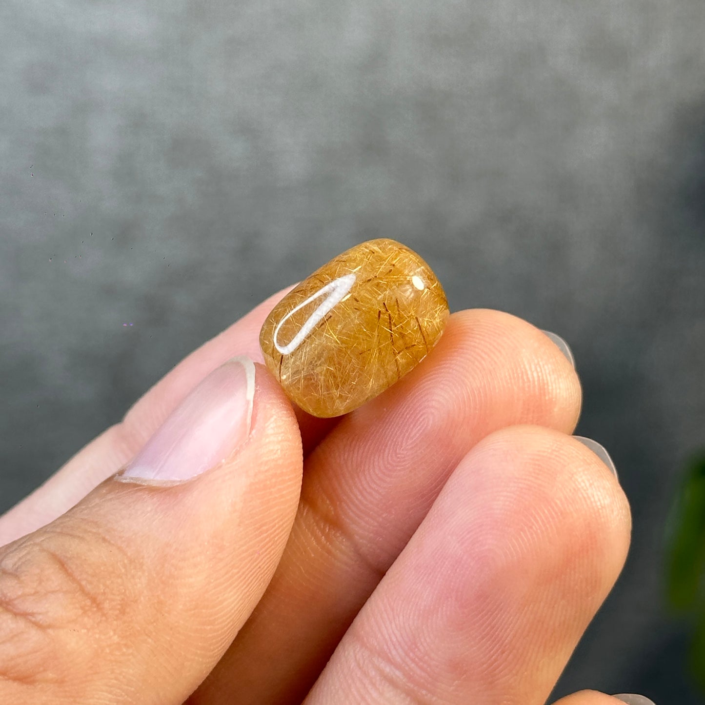 Lu Thong Natural Golden Rutilated Quartz Charm
