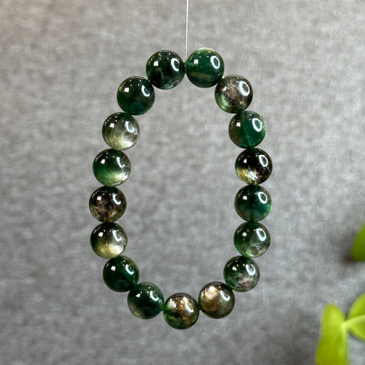 Natural Green Lepidolite Bracelet Size 12.5 mm