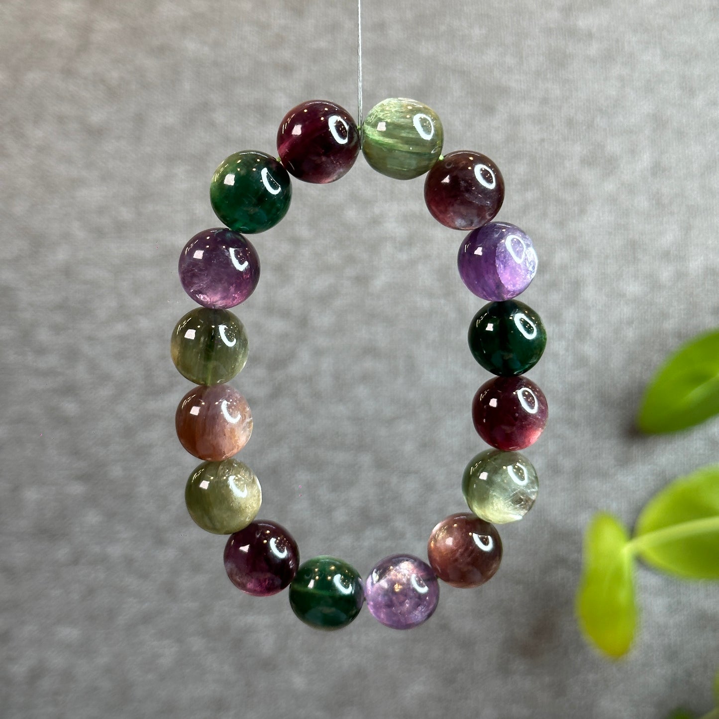 Mix Natural Lepidolite Bracelet Size 13-14 mm