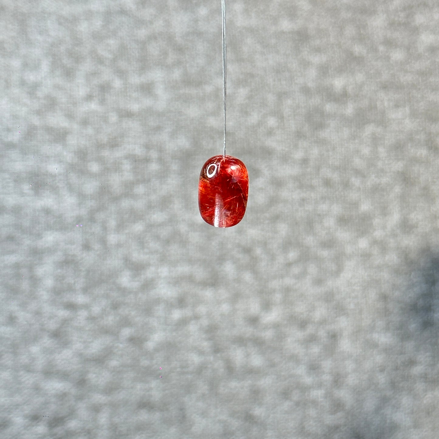 Lu Thong Natural Red Rutilated Quartz Charm