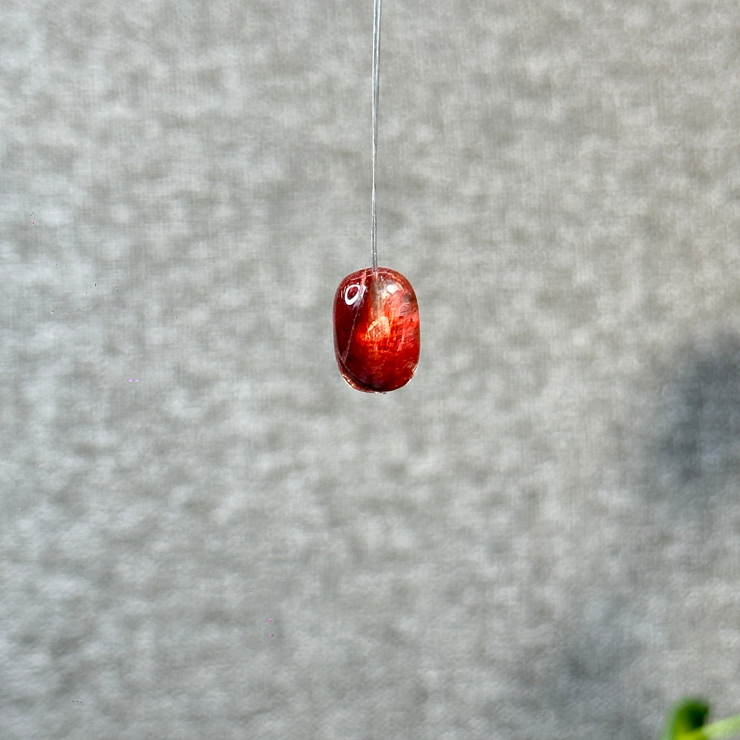 Lu Thong Natural Red Rutilated Quartz Charm