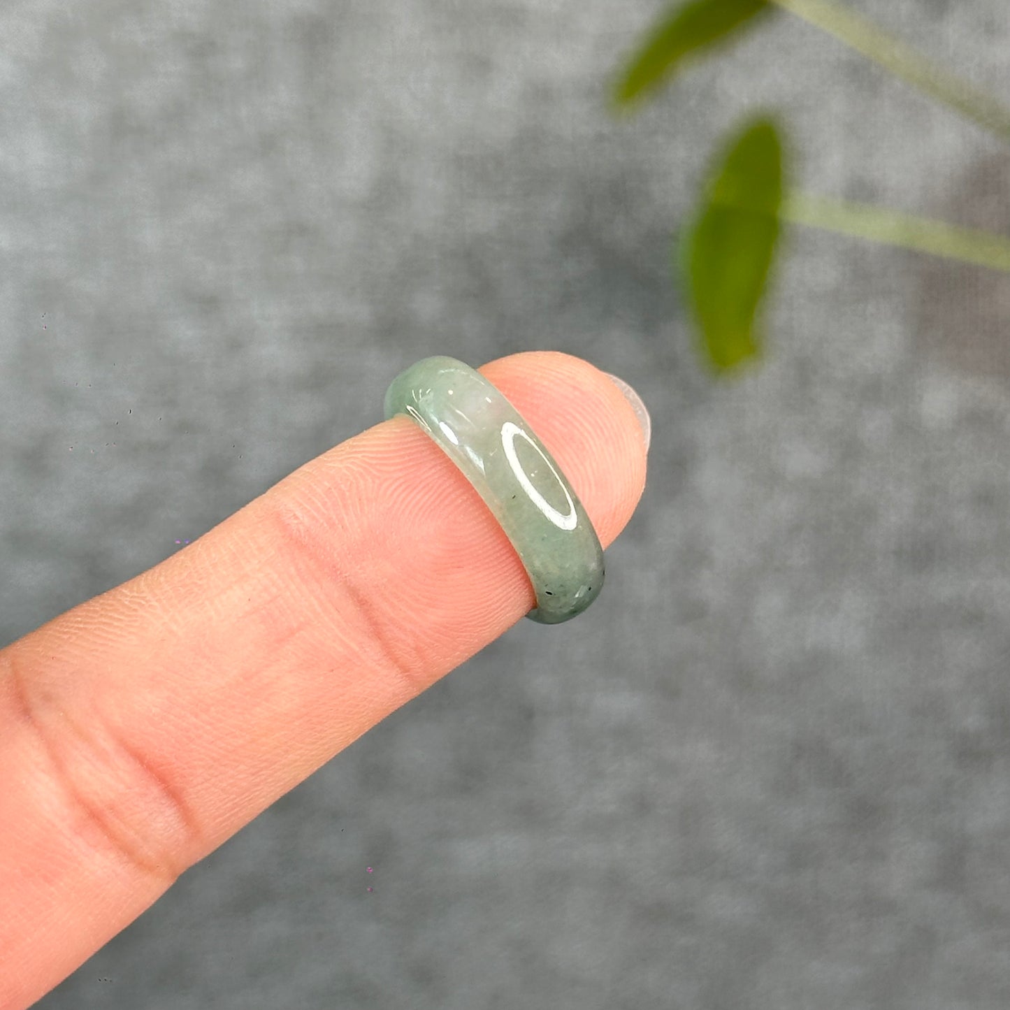 Natural Light Water Green Jadeite Jade Semi Translucent Size 1.66