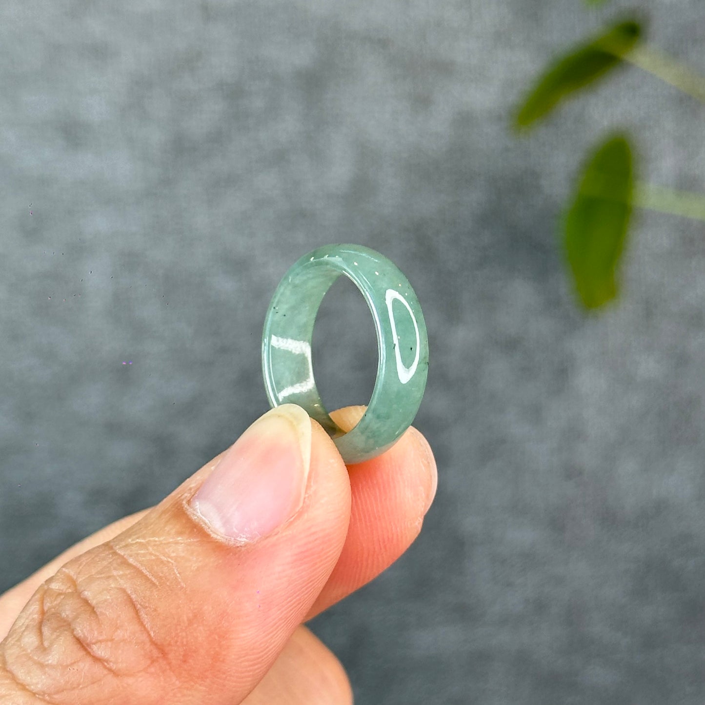 Natural Light Water Green Jadeite Jade Semi Translucent Size 1.66