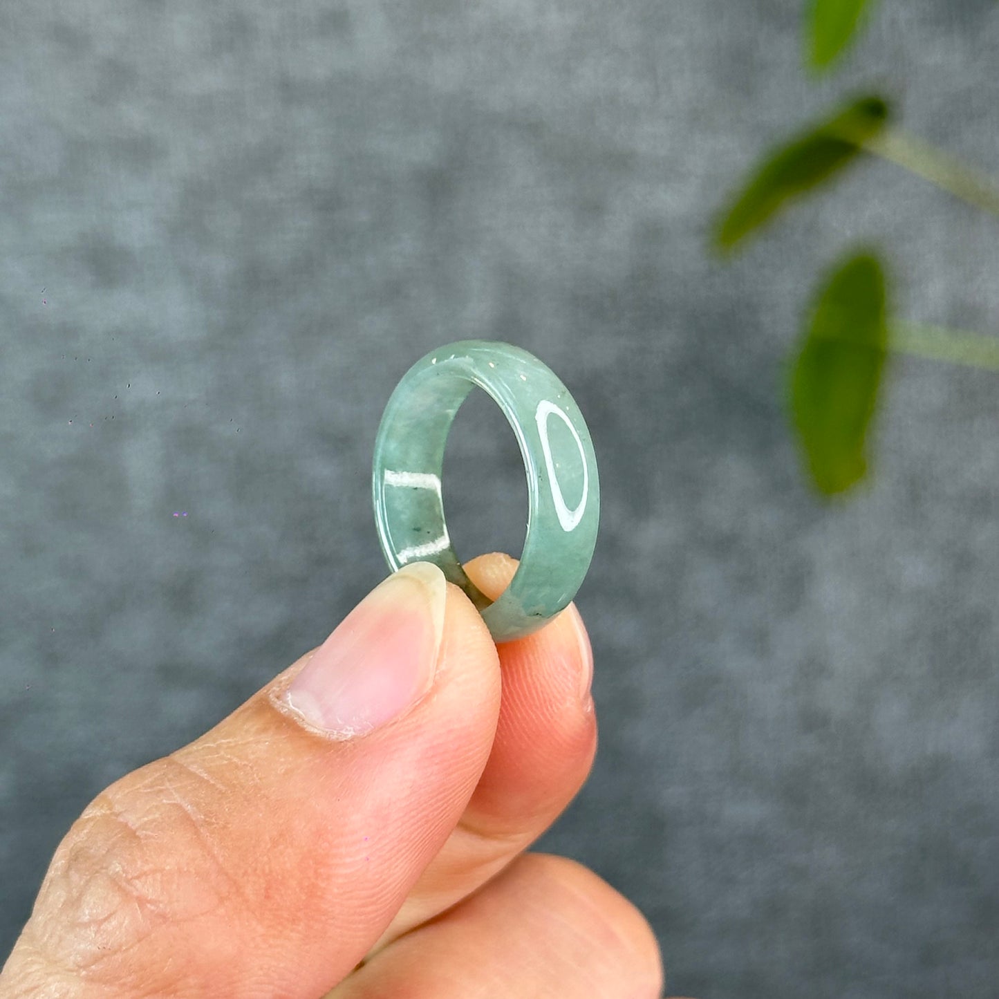 Natural Light Water Green Jadeite Jade Semi Translucent Size 1.66