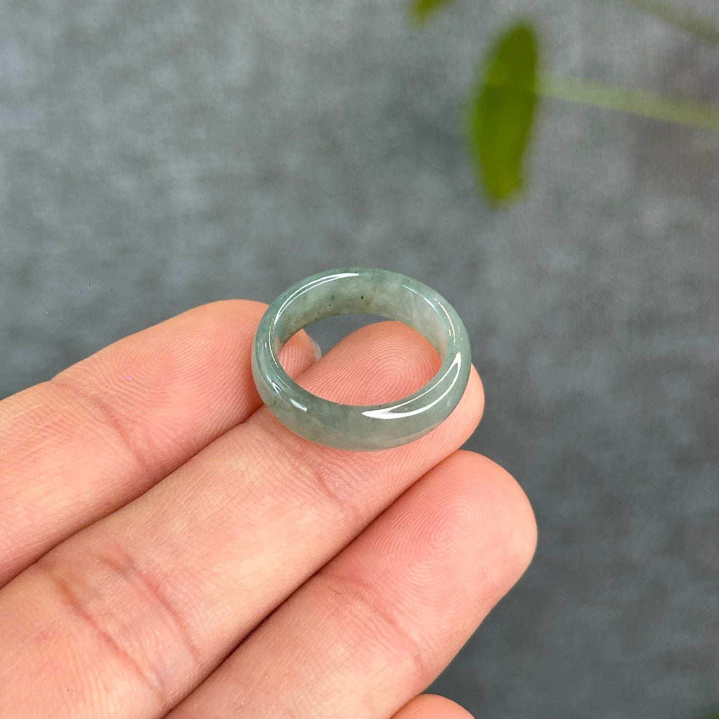 Natural Light Water Green Jadeite Jade Semi Translucent Size 1.66