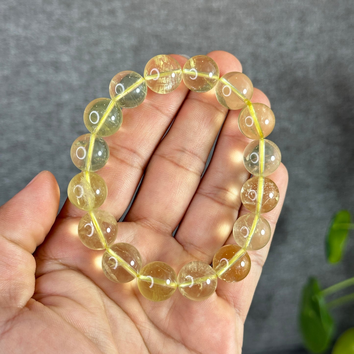 Natural Citrine Bracelet Size 13 mm