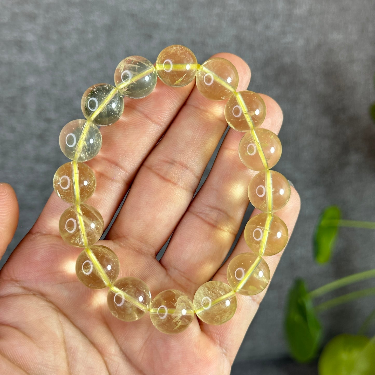 Natural Citrine Bracelet Size 13 mm