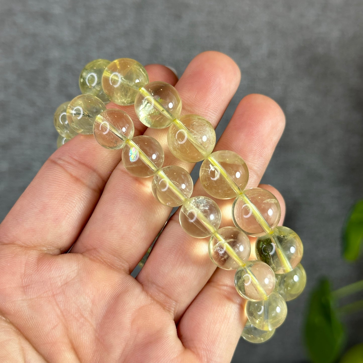 Natural Citrine Bracelet Size 13 mm