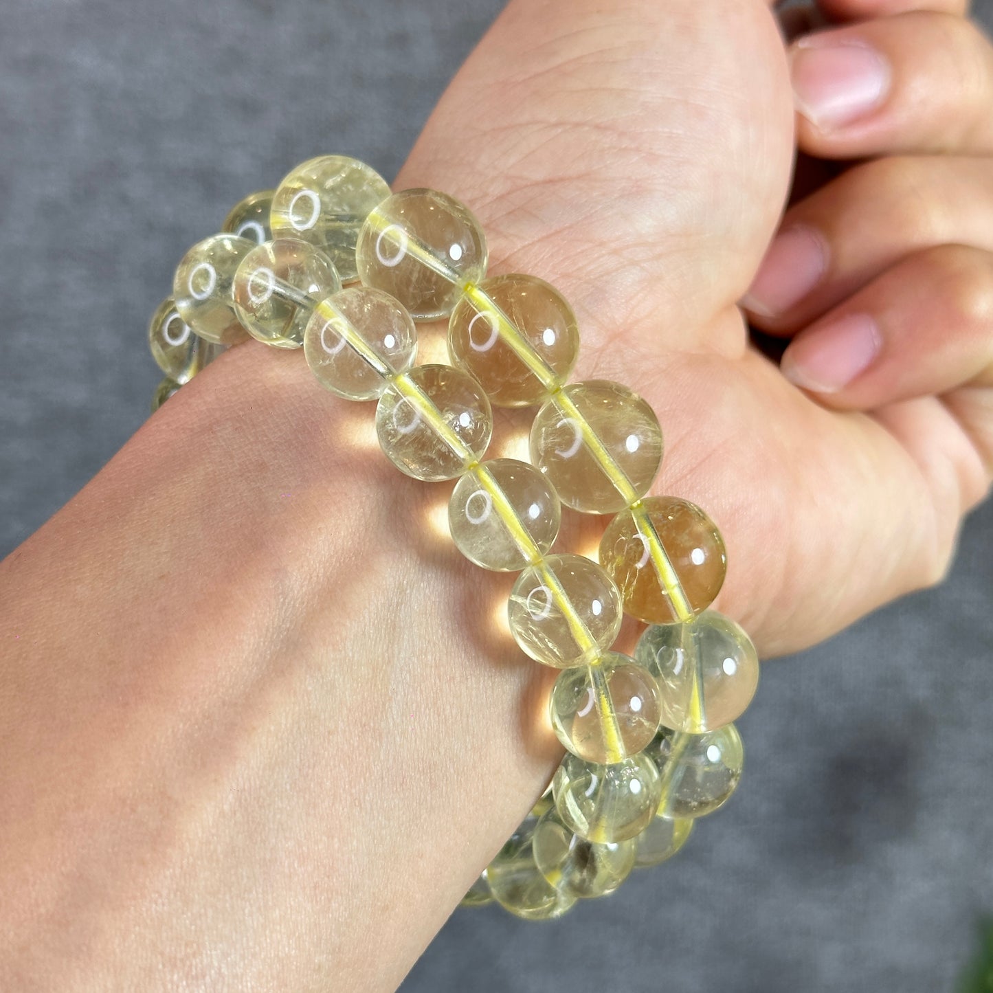 Natural Citrine Bracelet Size 13 mm