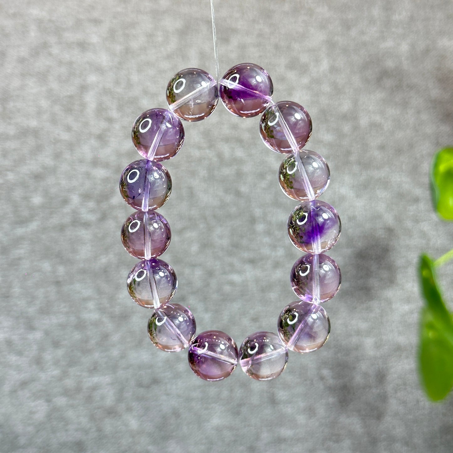 Natural Amethyst High Quality Bracelet Size 14 mm