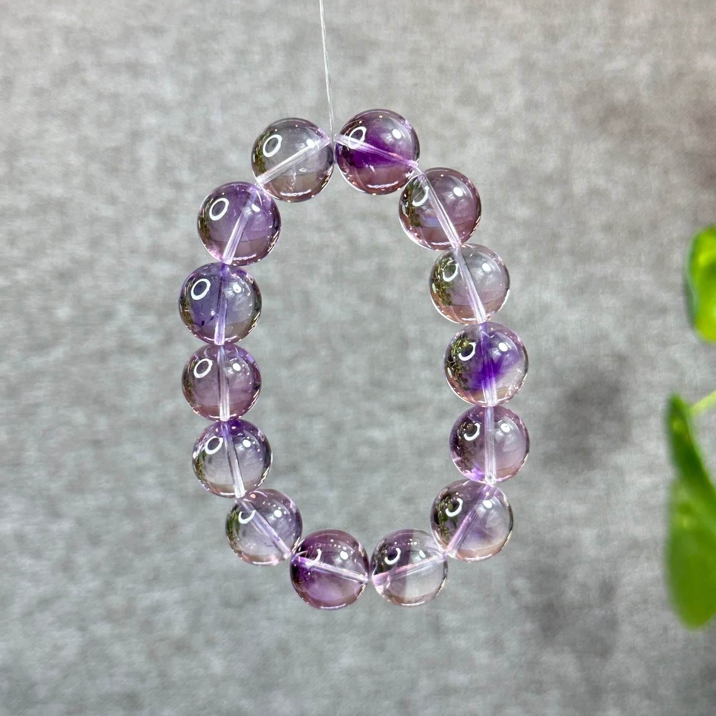 Natural Amethyst High Quality Bracelet Size 14 mm