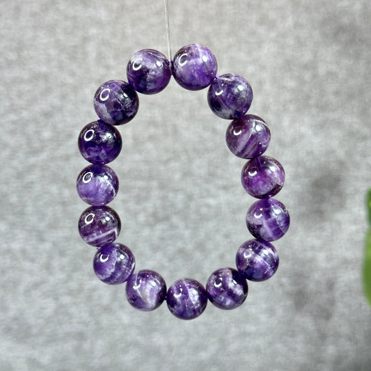 Natural Dream Cherion Amethyst Bracelet Size 14 mm