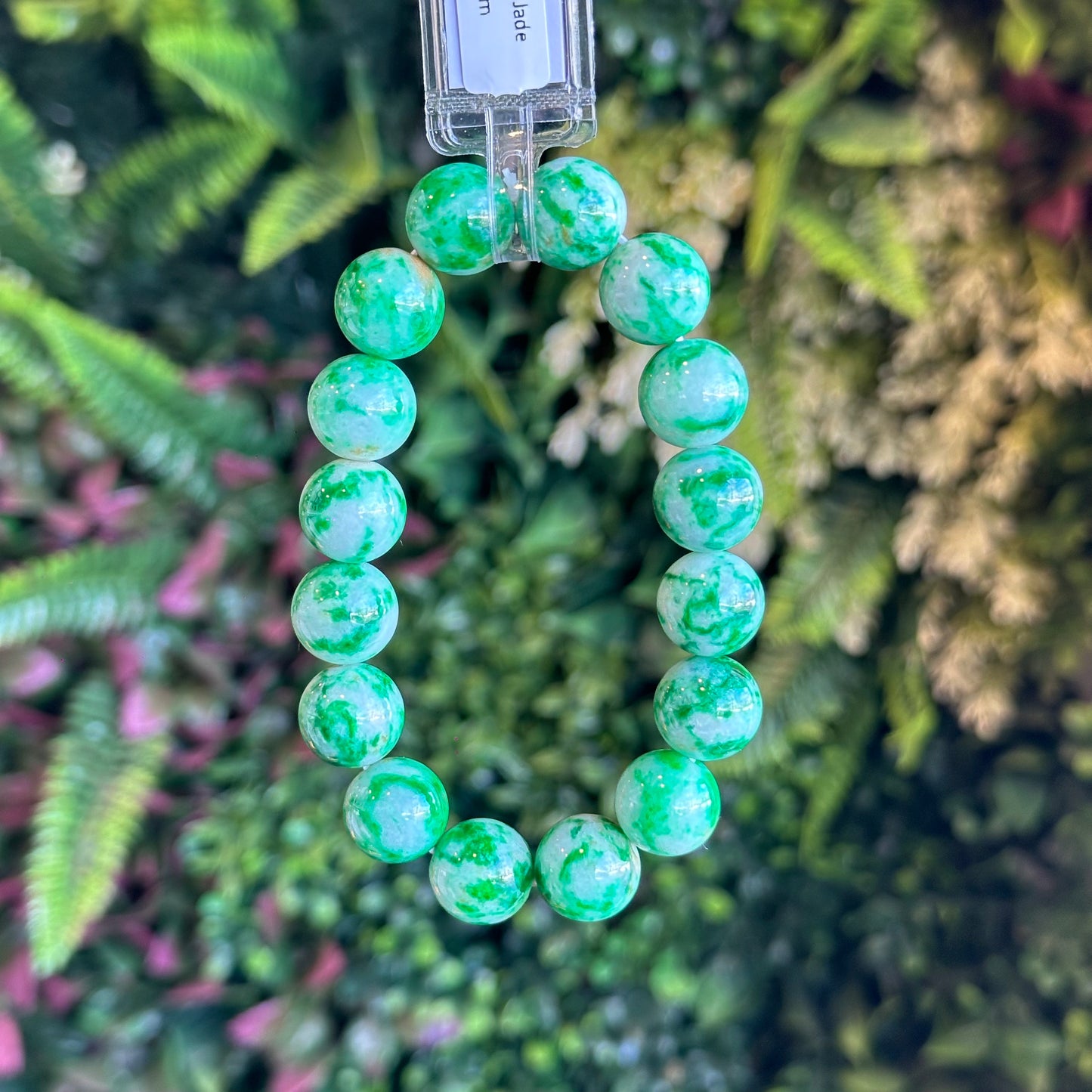 Natural Bright Apple Green Natural Jadeite Jade Bracelet Type A Size 12.5 mm