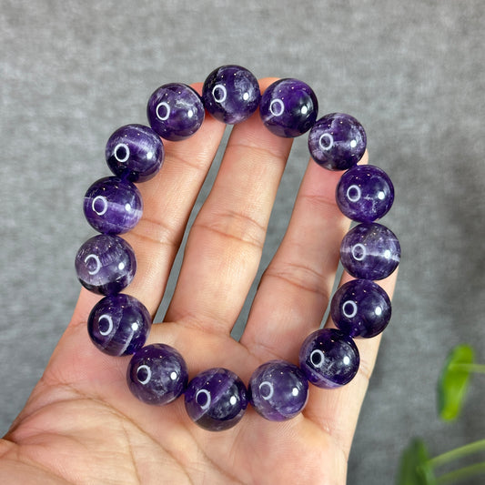 Natural Dream Cherion Amethyst Bracelet Size 15 mm