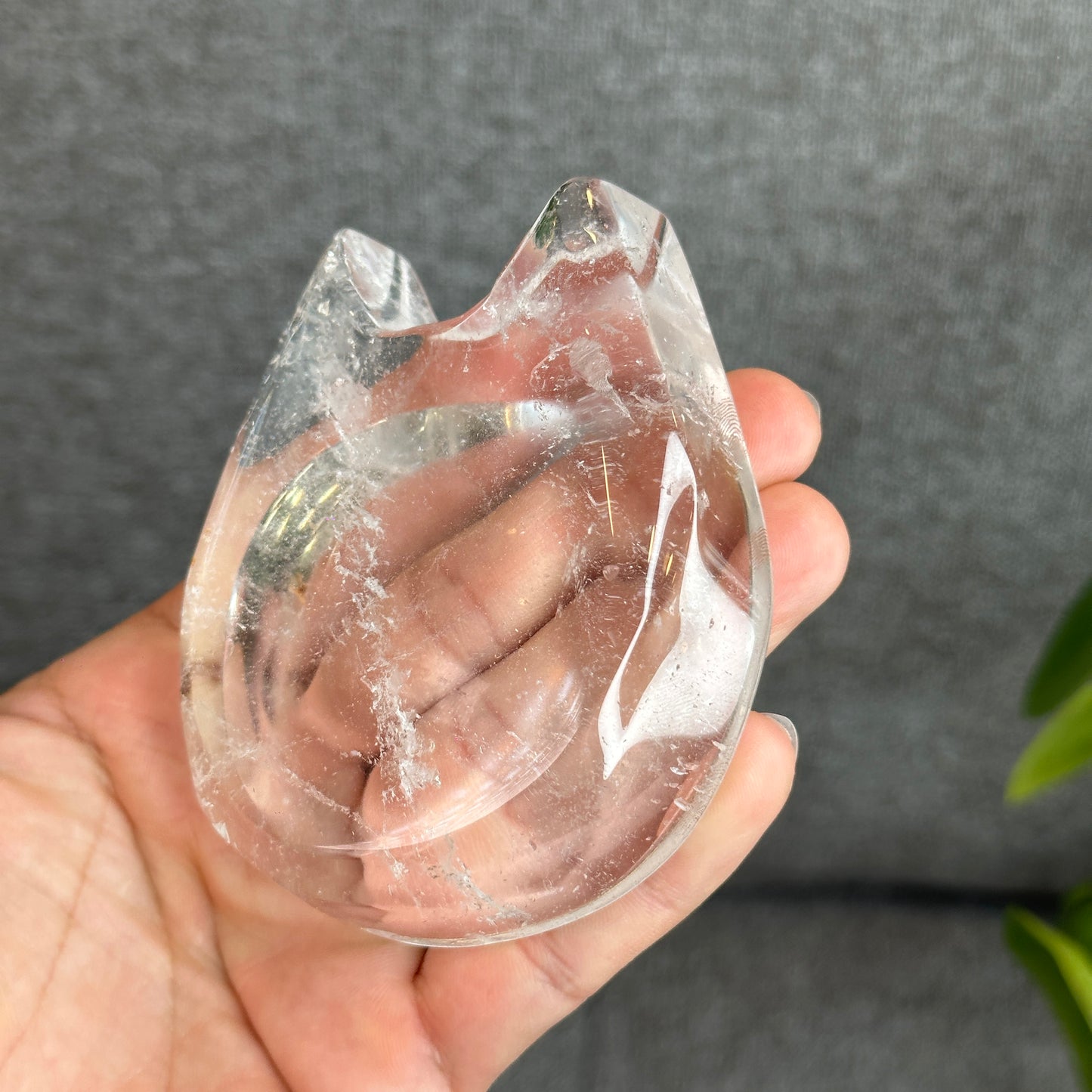 Natural Clear Quartz Bowl
