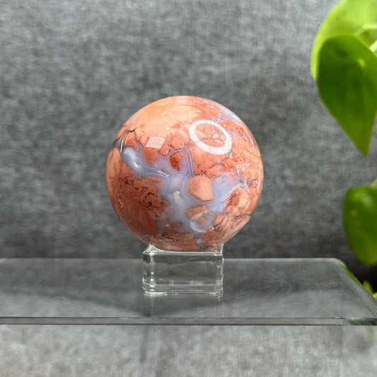 Natural Pink Agate Sphere