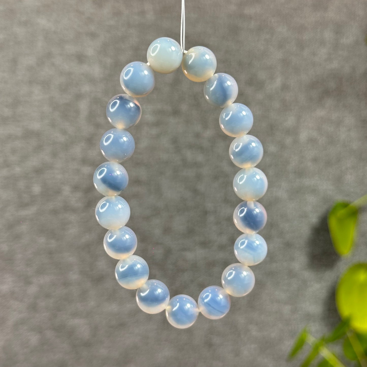 Natural Sugar Heart Agate Bracelet Size 10 mm