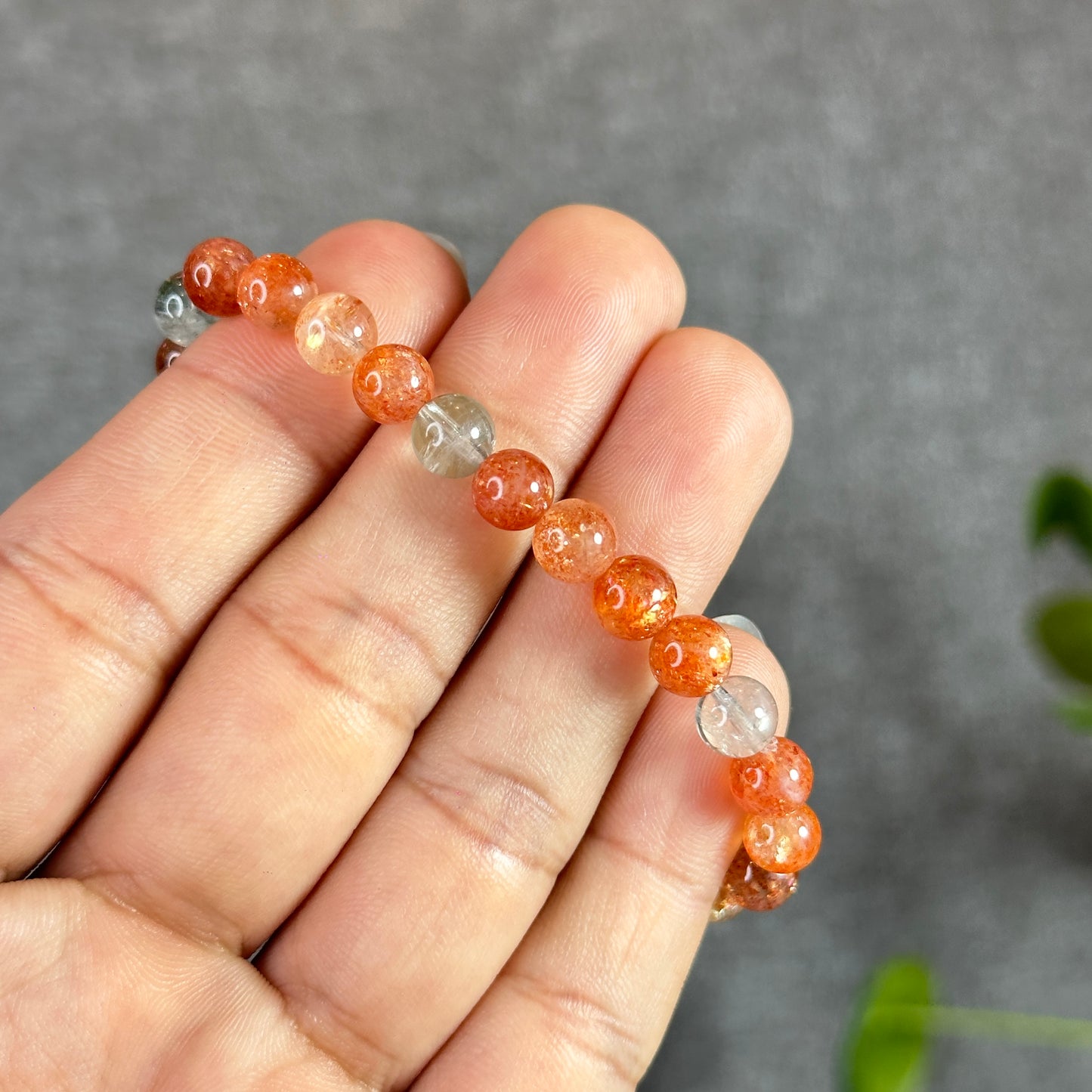 Natural Anisha Golden Sunstone Bracelet Size 6.5 mm