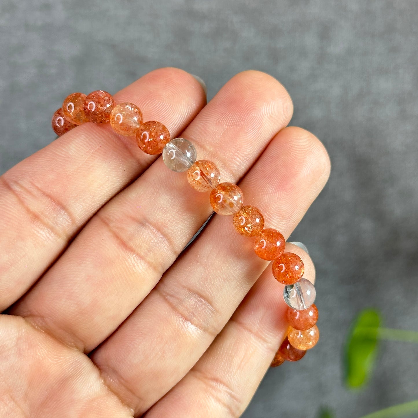Natural Anisha Golden Sunstone Bracelet Size 6.5 mm