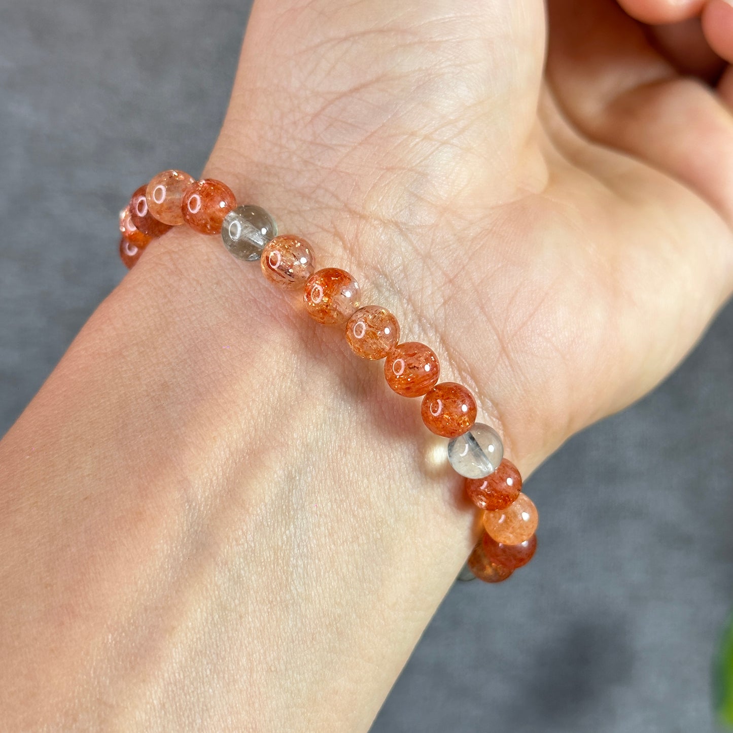 Natural Anisha Golden Sunstone Bracelet Size 6.5 mm