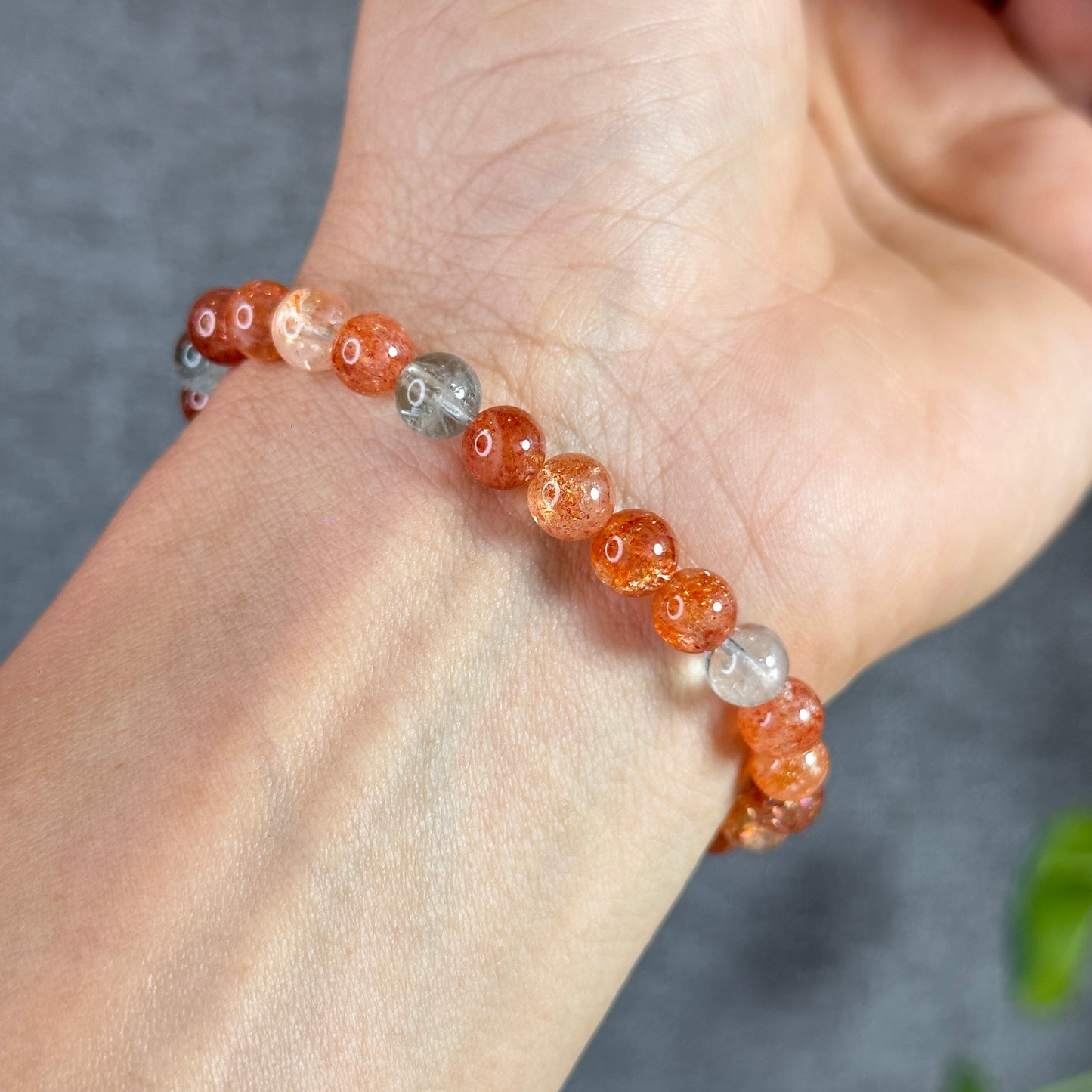 Natural Anisha Golden Sunstone Bracelet Size 6.5 mm