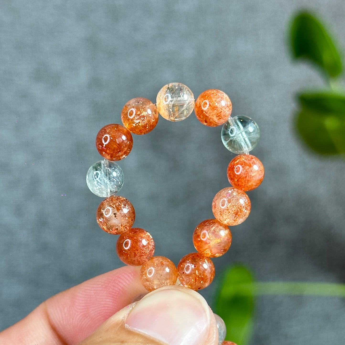 Natural Anisha Golden Sunstone Bracelet Size 6.5 mm