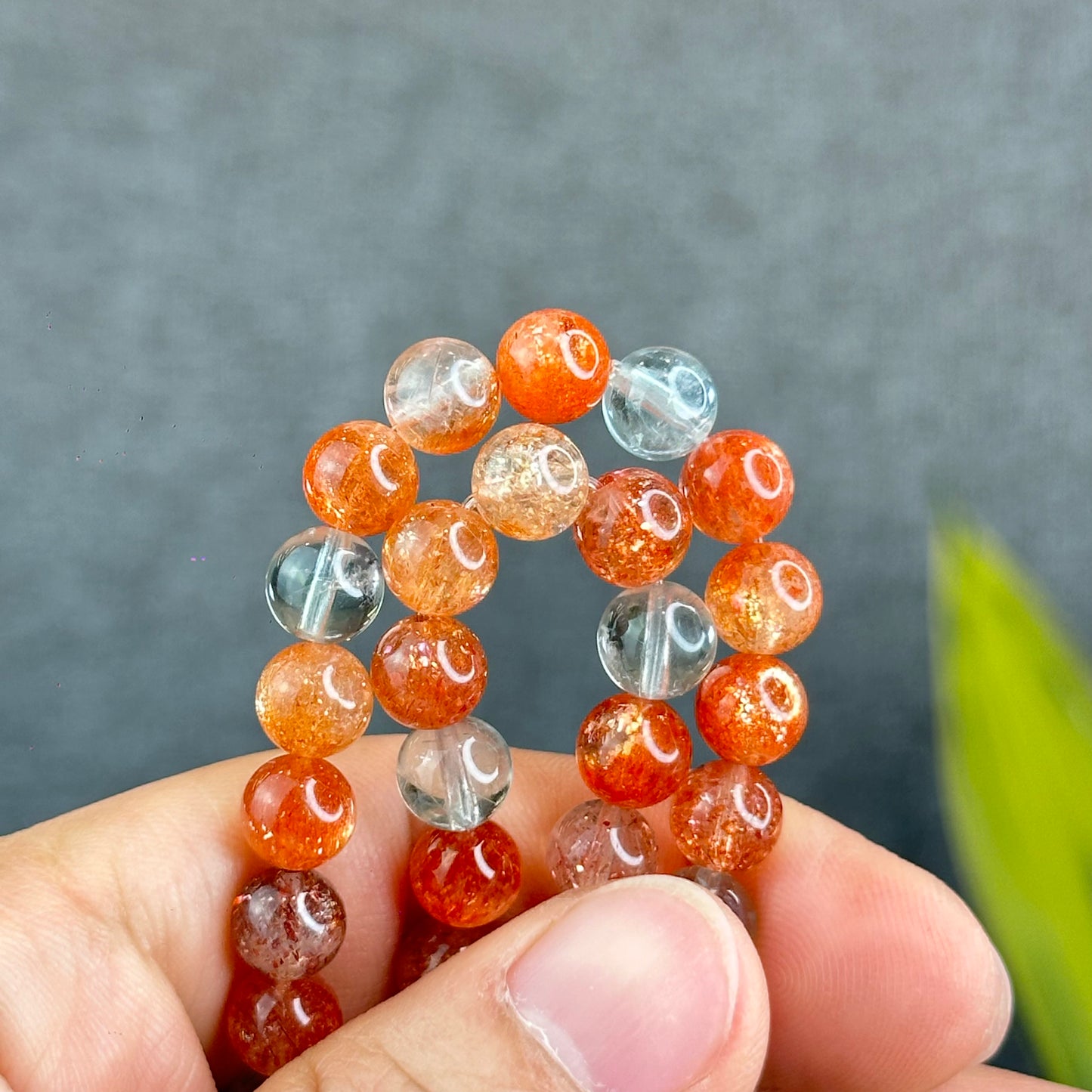 Natural Arusha Golden Sunstone Bracelet Size 7.5 mm - High Quality
