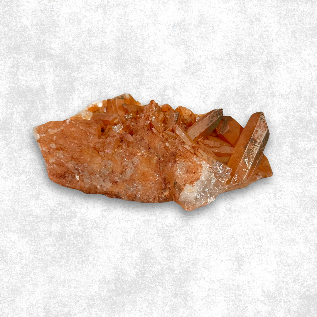 Natural Tangerine Quartz Specimen