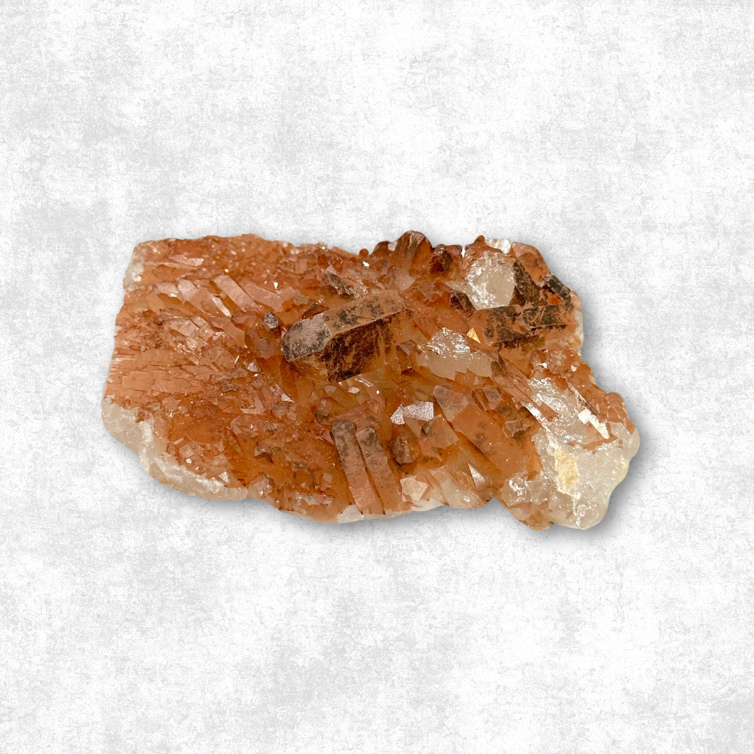 Natural Tangerine Quartz Specimen