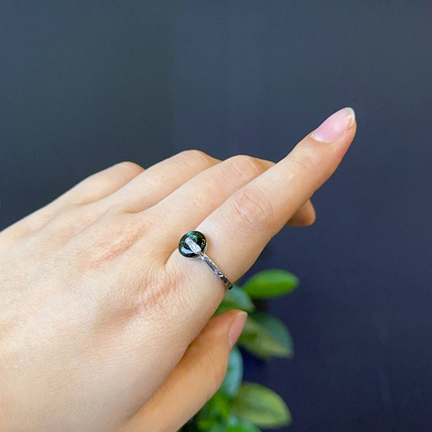 Dong Dieu Green Tourmaline Ring in Silver Size 1.7