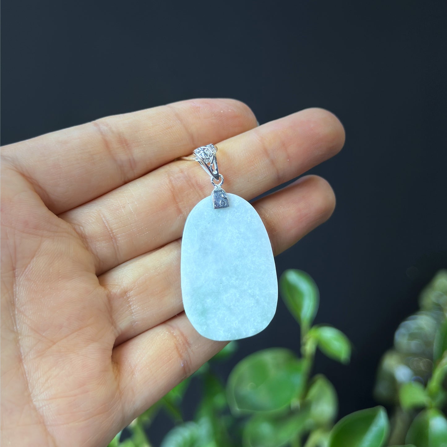 Sakyamuni (Adida) Buddha Natural Jadeite Jade Pendant - Year of Dog and Pig