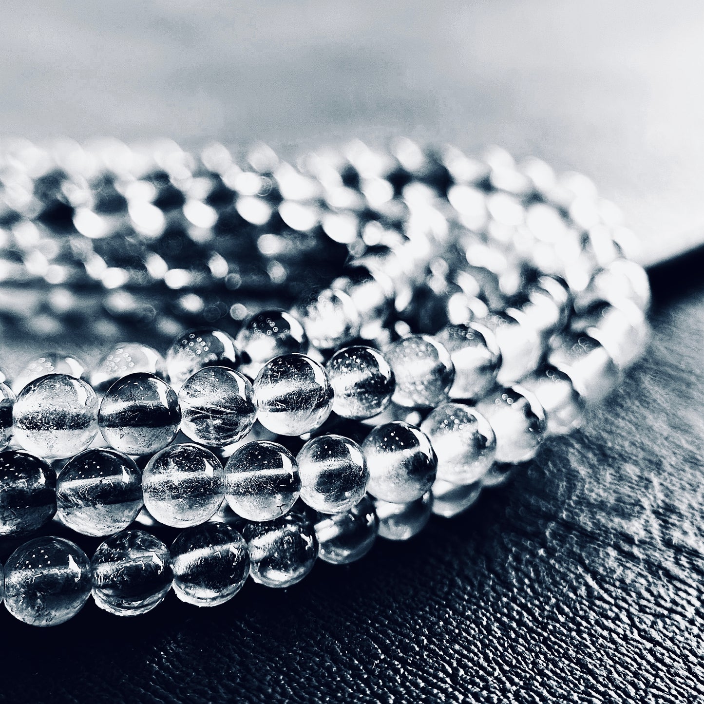 Natural Beryl Triple Wrap Bracelet Size 4.5-5 mm