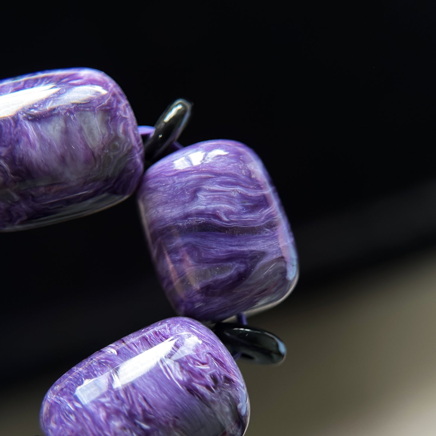 Natural Charoite Bracelet Size 11 mm